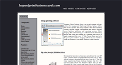 Desktop Screenshot of leopardprintbusinesscards.com