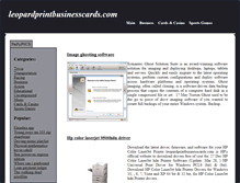 Tablet Screenshot of leopardprintbusinesscards.com